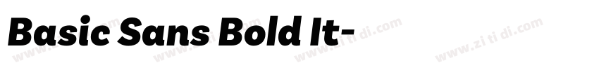 Basic Sans Bold It字体转换 Basic Sans Bold It字体转换